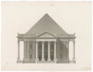 Fischer, Carl von; Wien (Österreich); Oper - Hauptfassade (Ansicht)
