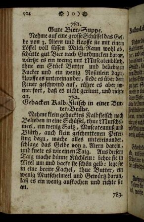 781. Gute Bier Suppe. - 839. Fülle in Laub-Frösche.