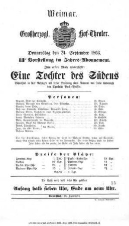 Eine Tochter des Südens