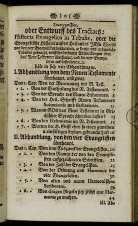 [...]oder Entwurff des Tractats:[...]