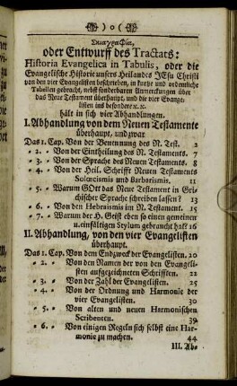 [...]oder Entwurff des Tractats:[...]