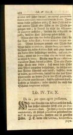 Tit. X. De iis, per quos agere possumus.