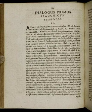 Dialogus Primus Isagogicus.