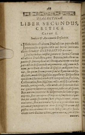 Dialecticæ Liber Secundus, Critice