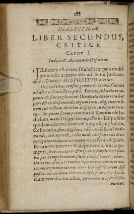 Dialecticæ Liber Secundus, Critice