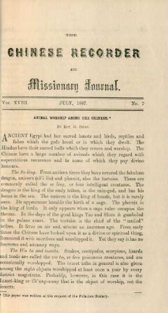 No. 6. July, 1887