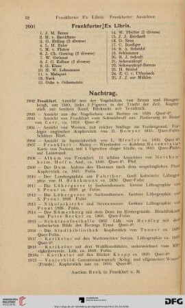 Nachtrag (Nr. 2902-2961)