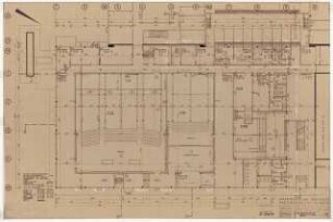 Physikalische Institute der Universität Köln: Hörsaal Grundriss UG, 1:100