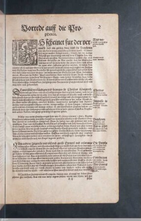 Vorrede auf die Propheten