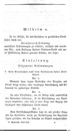 Entwurf einer Strafprozeß-Ordnung für das Königreich Württemberg