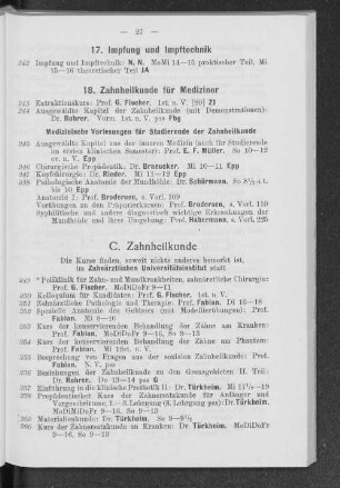C. Zahnheilkunde