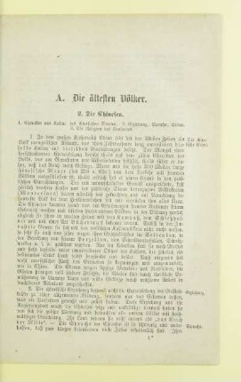 A. Die ältesten Völker