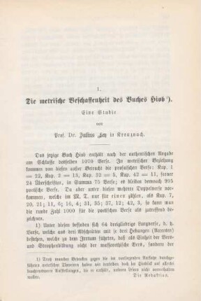 635-692 Die metrische Beschaffenheit des Buches Hiob : eine Studie