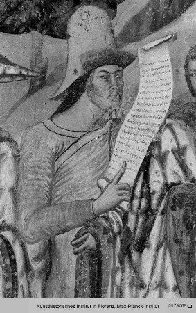 Wanddekoration : Anbetung der Könige (unteres Register)
