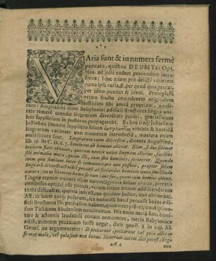 Varia sunt & in numera ferme peccata, quibus Deum ter Opt. Max. ad juste eadem puniendum ...