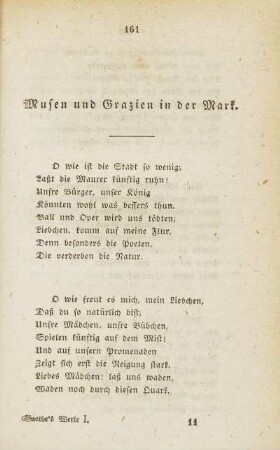 Rufen und Grazien in der Mark.