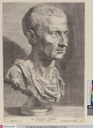 [Büste des sogenannten Cicero; So-called Cicero]