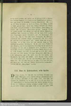 XIII. Das 19. Jahrhundert, erste Hälfte