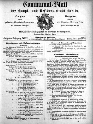 1874,22: No. 22, 31. Mai 1874