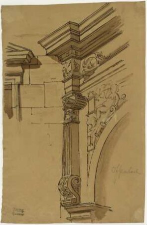 Gebäude in Offenbach, Pilaster