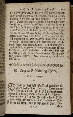 Am Tage der Erscheinung Christi.