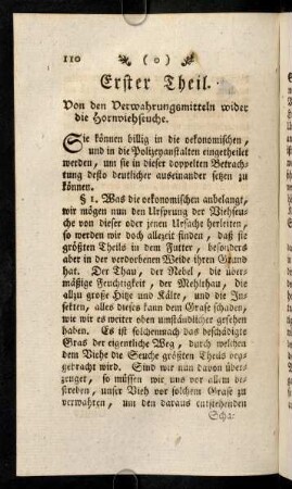 110-130, Erster Theil