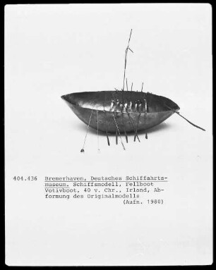 Votivboot, Fellboot, Abformung des Originalmodells