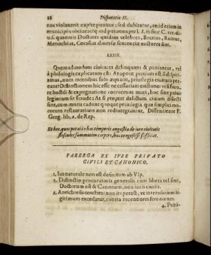 Parerga Ex Iure Privato Civili Et Canonico.