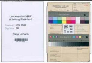 Entnazifizierung Johann Napp , geb. 21.10.1901 (Betriebsmeister)