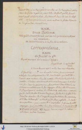 XXIV. Un feuillet in 4to.