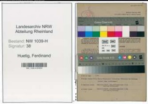 Entnazifizierung Ferdinand Huetig , geb. 05.01.1896 (Kaufmann)
