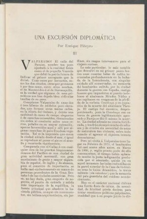 Una excursión diplomática. [Continuación] : III.