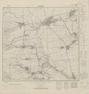 4635 (alte Nr.: 2677) Querfurt, Meßtischblatt (4cm - Karte)