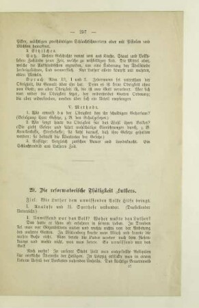 29. Die reformatorische Thätigkeit Luthers