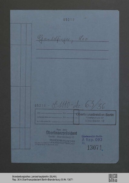 Gundelfinger, Leo