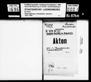 Oberamtsbaumeister und sonstige Körperschaftsbeamte, Oberamt Weinsberg