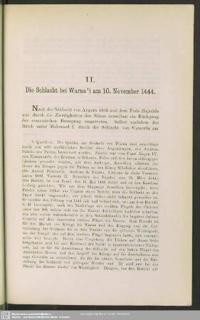 II. Die Schlacht bei Warna am 10. November 1444