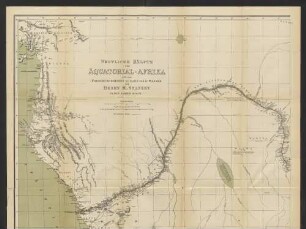 Westliche Hälfte von Äquatorial-Afrika und die Forschungsreisen zu Land und zu Wasser von Herny M. Stanley in den Jahren 1874-77.