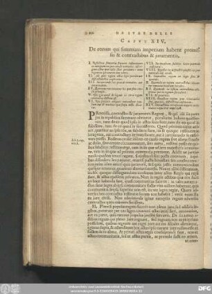 Caput XIV. De eorum qui summum imperium habent primissis & contractibus & iuramentis.