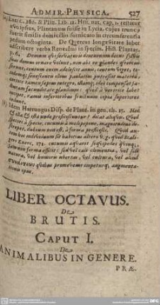 Lieber Octavus. De Brutis.