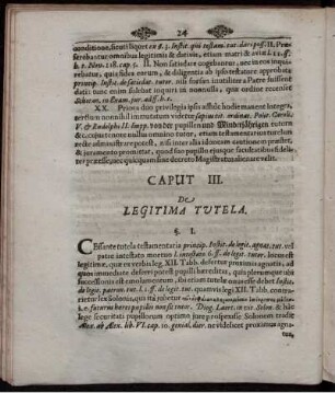 Caput III. De Legitima Tutela