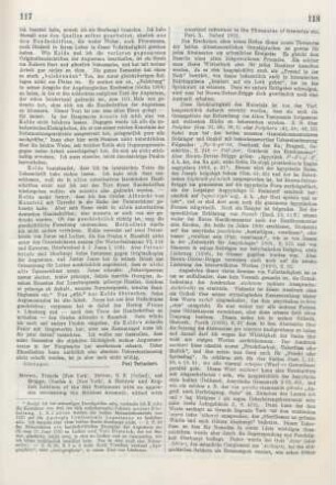 117-119 [Rezension] Brown, Francis, A Hebrew and English lexicon of the Old Testament, with an appendix containing the biblical Aramaic, based on the lexicon of William Gesenius as translated by Edward Robinson. Part X.