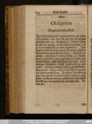 Eine Obligation Wegen gelehntes Geld.