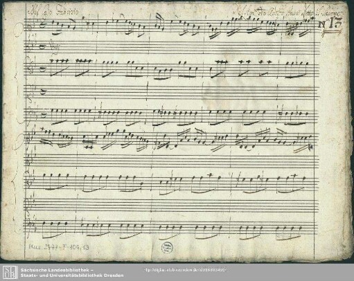 Cajo Fabricio. Excerpts - Mus.2477-F-109,13 : S, strings, bc