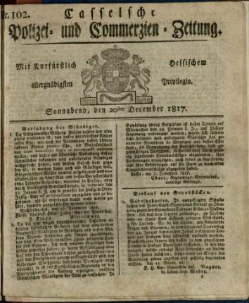 Nr. 102, Sonnabend, den 20sten December 1817