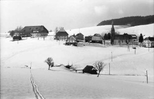Waldau: Blick von der Höhe auf Waldau