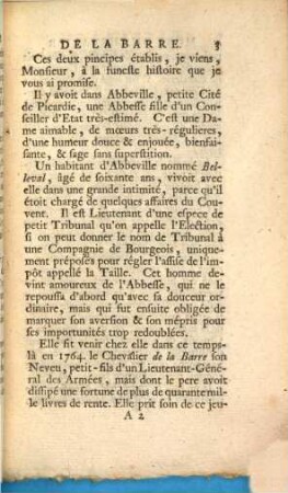 Relation de la mort du Chevalier de la Barre par Mr. Cass ... Avocat au Conseil du Roi a Mr. le Marquis de Beccaria
