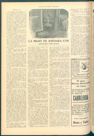 La mano de Barbara Uth : Cuento del otro mundo