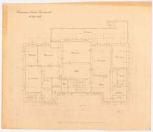 Villa Dr. Richard Schöne, Berlin-Grunewald: Grundriss Erdgeschoss 1:50
