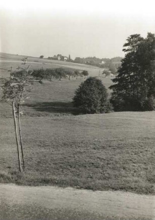 Großpostwitz-Cosul. Ortsteilansicht am Ende des Cosuler Tales